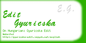 edit gyuricska business card